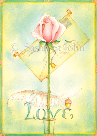 Love Dream Image watercolor by Sasha St John